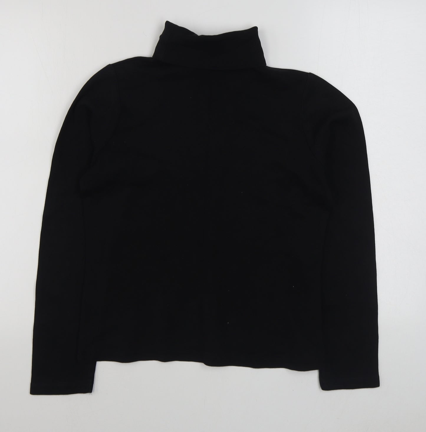 EWM Womens Black  Cotton Pullover Sweatshirt Size S  Pullover