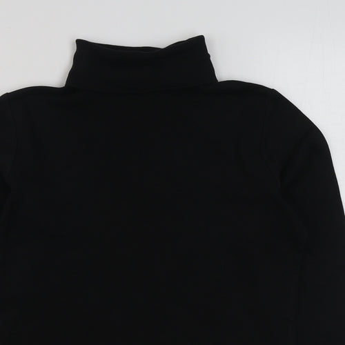 EWM Womens Black  Cotton Pullover Sweatshirt Size S  Pullover