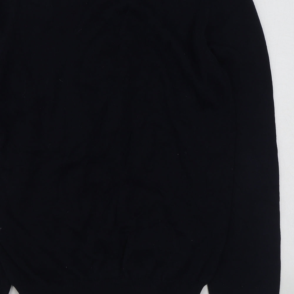 Ben Sherman Mens Blue V-Neck  Cotton Pullover Jumper Size S