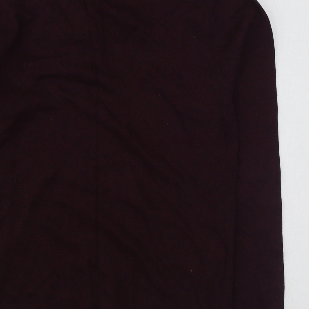 River Island Mens Red V-Neck  Cotton Pullover Jumper Size M