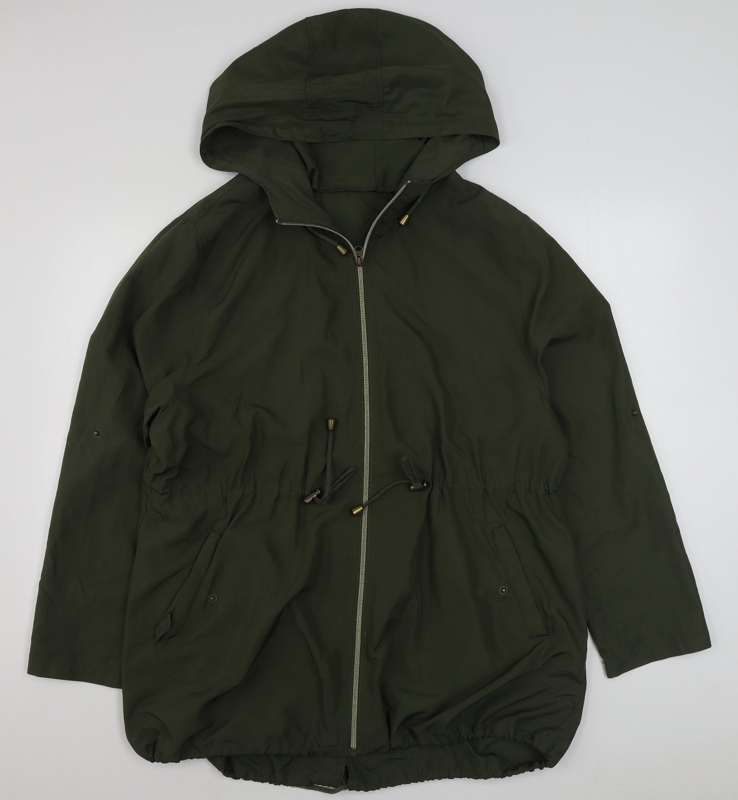 Primark Womens Green   Parka Coat Size XL  Zip