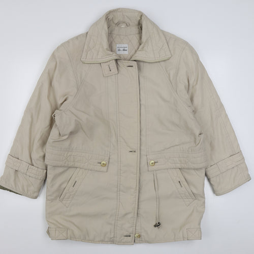 House of Fraser Womens Beige   Jacket  Size 14  Zip