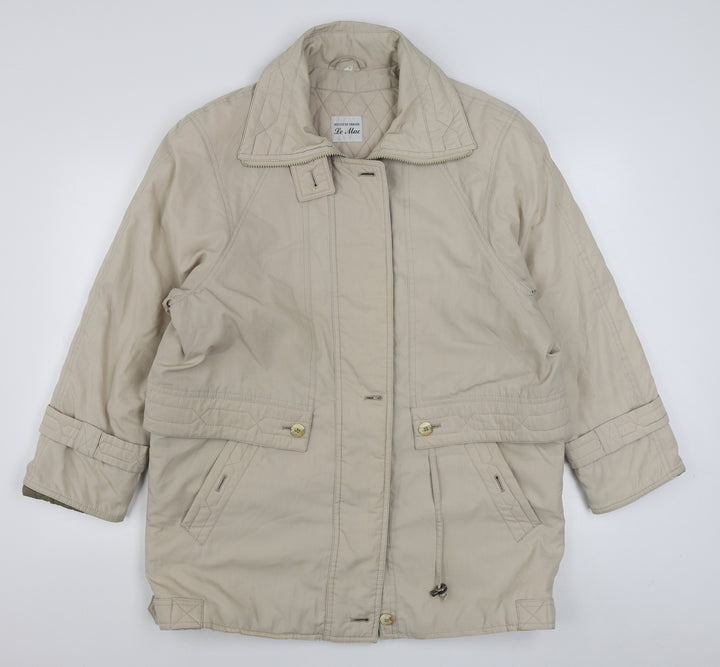House of Fraser Womens Beige Jacket Size 14 Zip