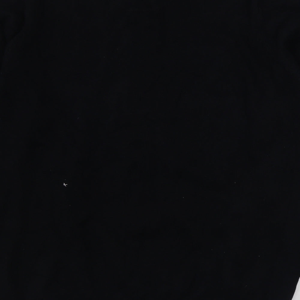 Marks and Spencer Mens Black V-Neck  Cotton Pullover Jumper Size L