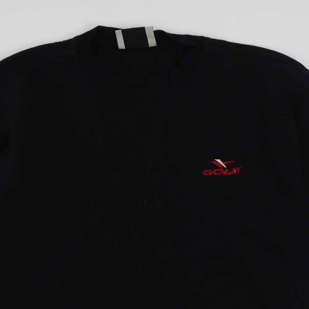 Gola Mens Black  Cotton Pullover Sweatshirt Size L