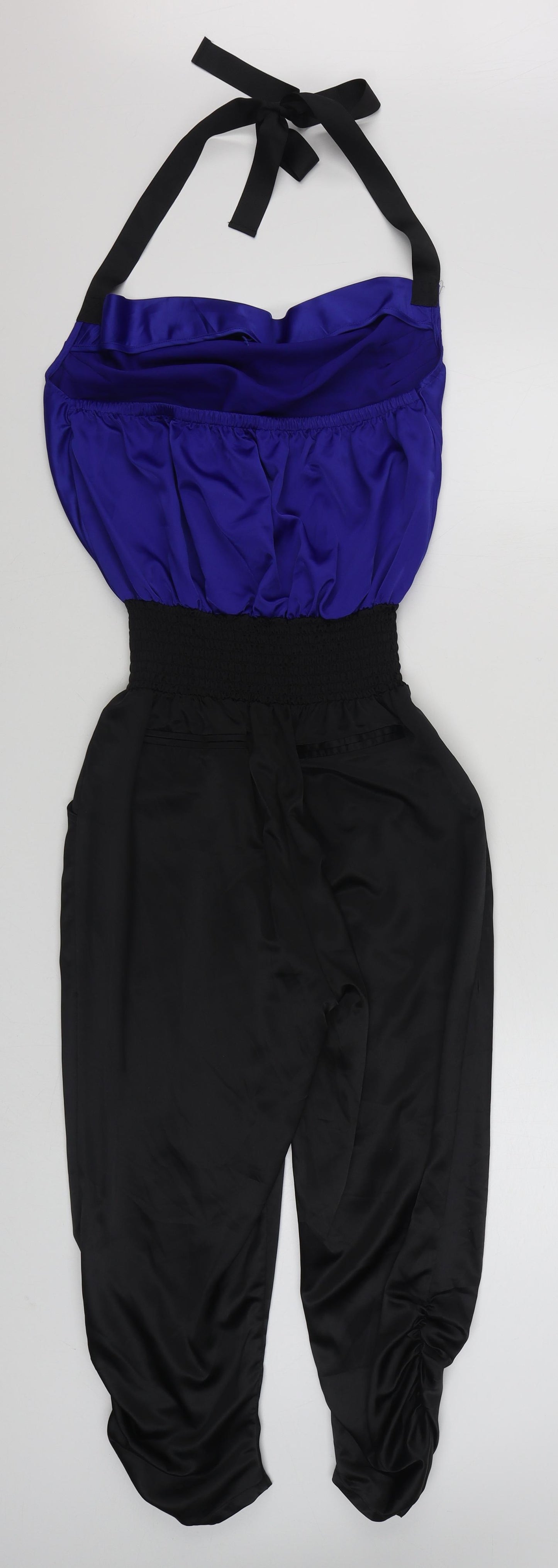 Lipsy Womens Blue  Polyester Jumpsuit One-Piece Size 10  Pullover