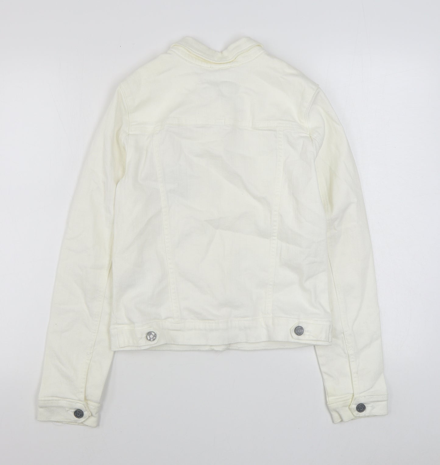 Cath Kidston Womens White   Jacket  Size L  Button