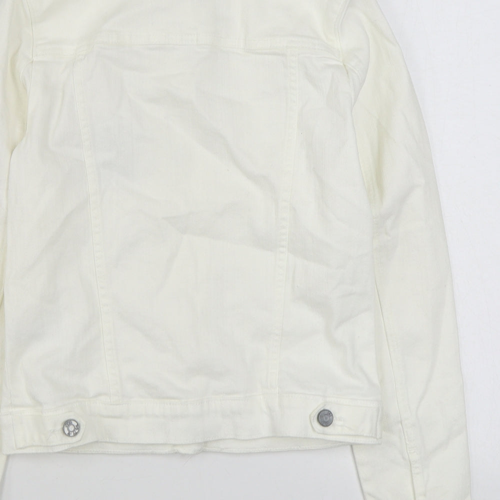 Cath Kidston Womens White   Jacket  Size L  Button