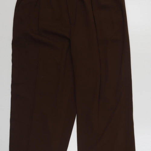 Aris Allen Womens Brown  Polyester Trousers  Size 31 in L27 in Regular Zip
