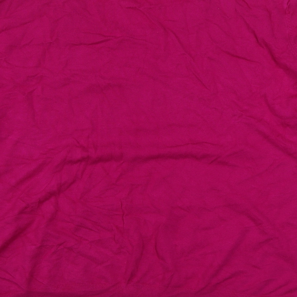 George Womens Pink Round Neck  Viscose Pullover Jumper Size 22