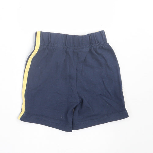 Primark Boys Blue  Cotton Cropped Trousers Size 9-12 Months  Tie - Shorts