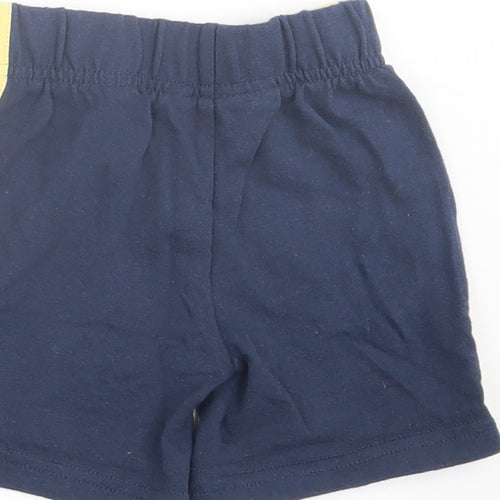 Primark Boys Blue  Cotton Cropped Trousers Size 9-12 Months  Tie - Shorts