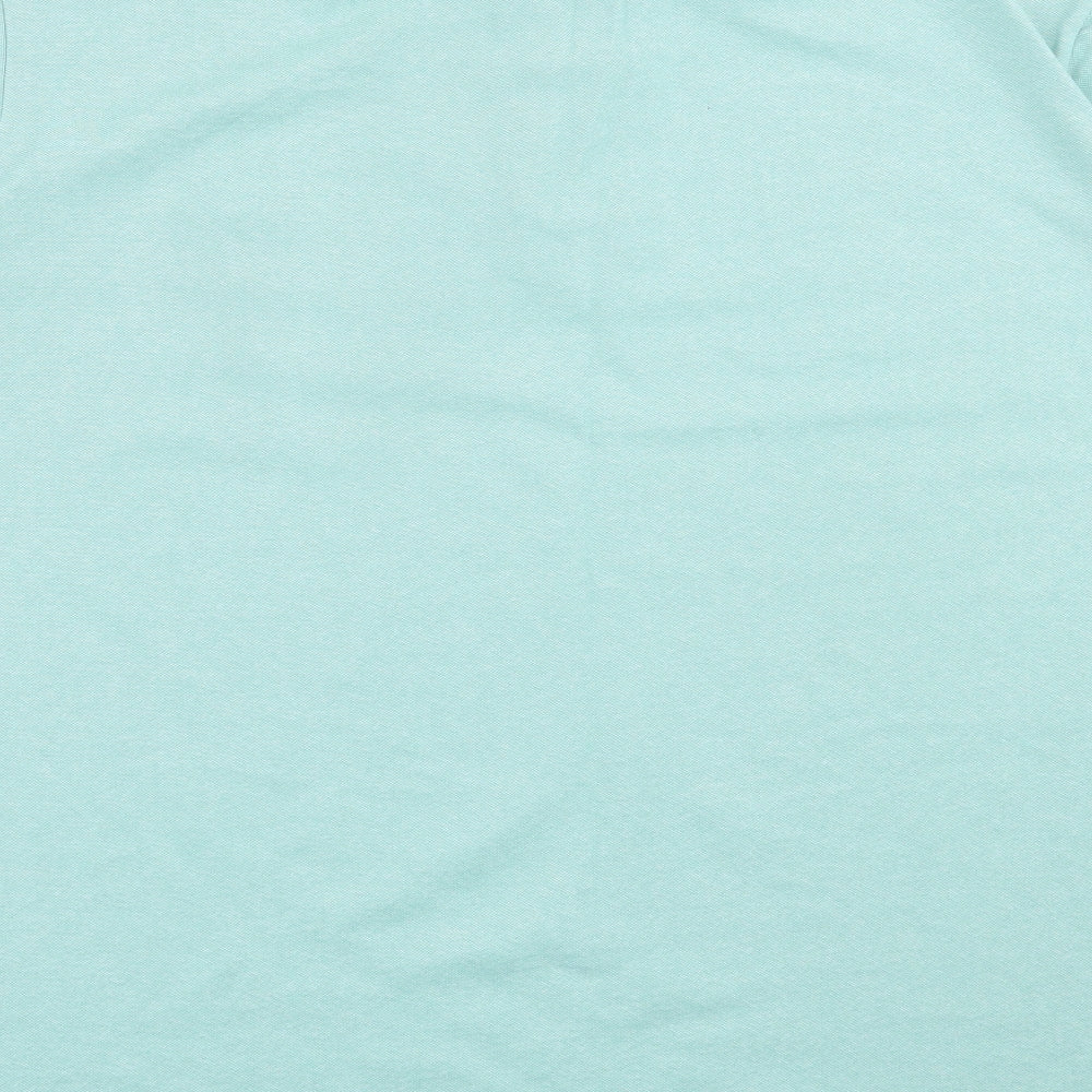 F&F Mens Green  Cotton  Polo Size 2XL Collared Button