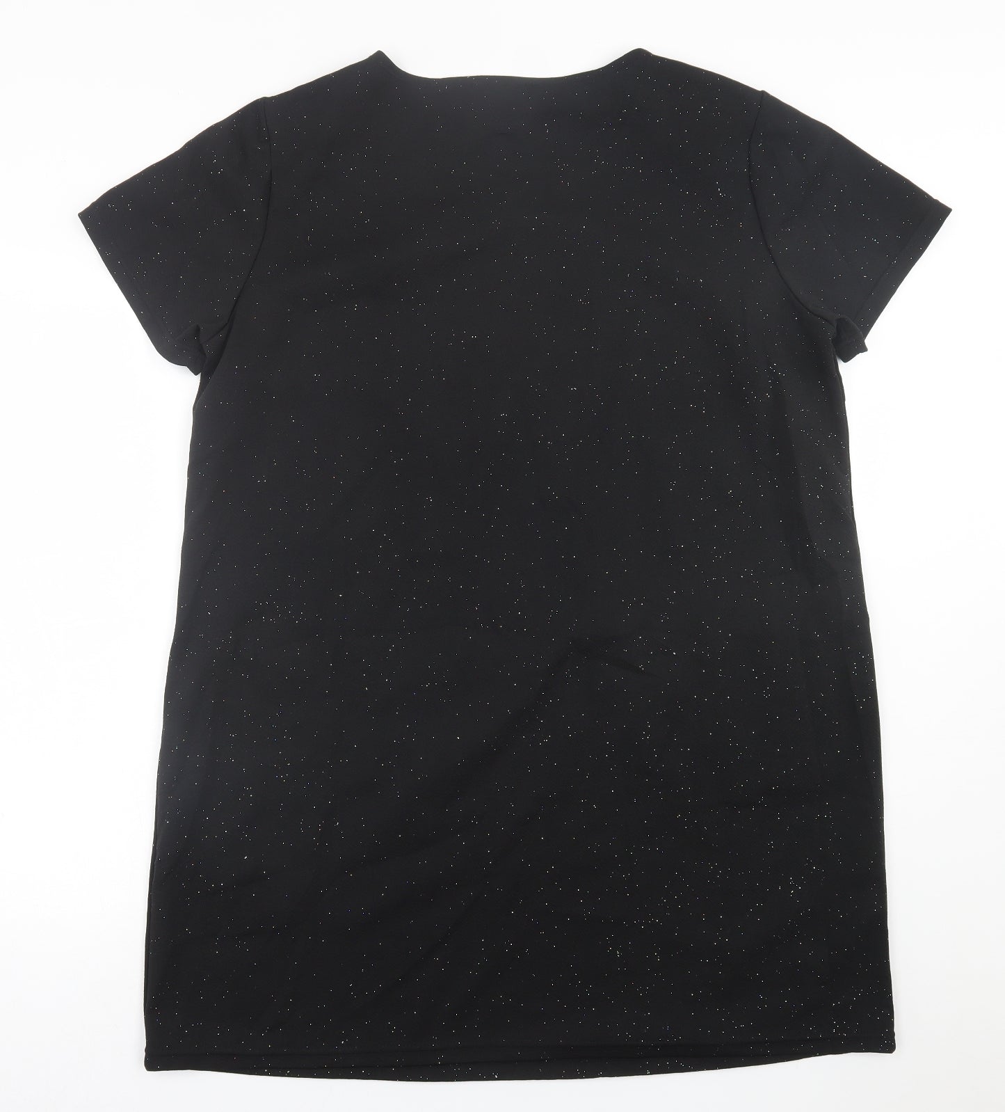 pep&co Womens Black  Polyester T-Shirt Dress  Size 20  Crew Neck Pullover