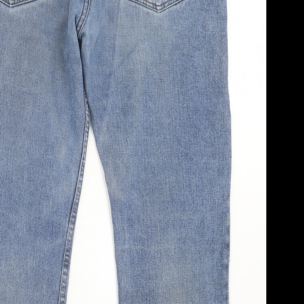 Authenic Denim Mens Blue  Cotton Skinny Jeans Size 36 in L30 in Regular Button