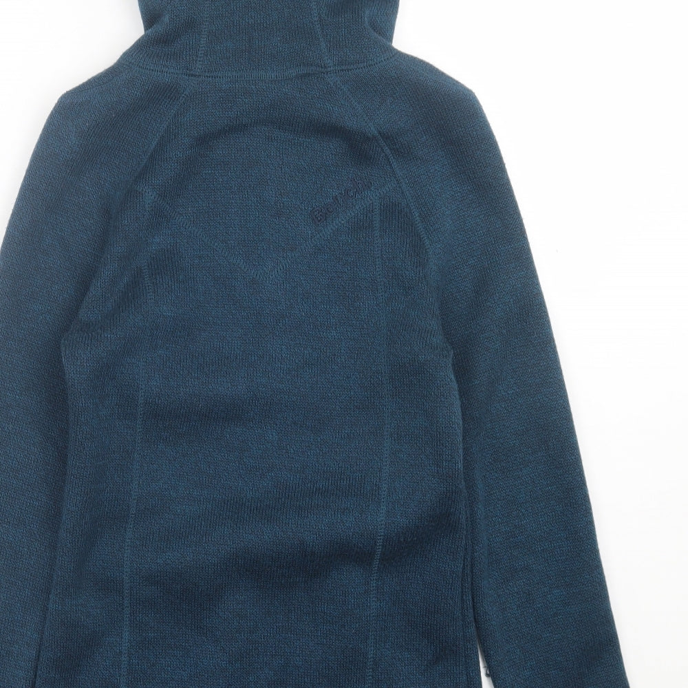 Bench Mens Blue  Acrylic Full Zip Hoodie Size S