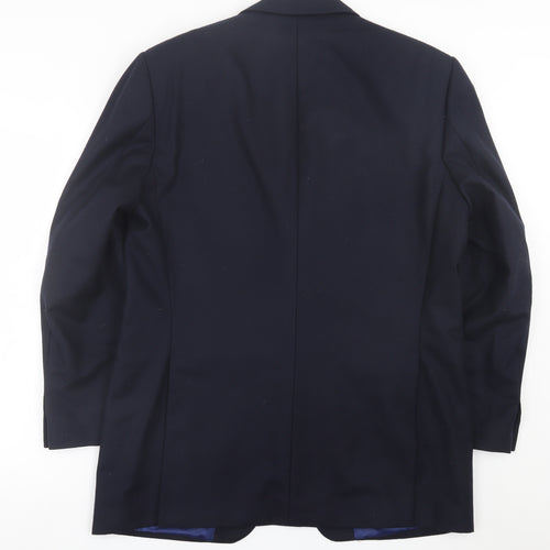 Marks and Spencer Mens Blue  Wool Jacket Suit Jacket Size 42
