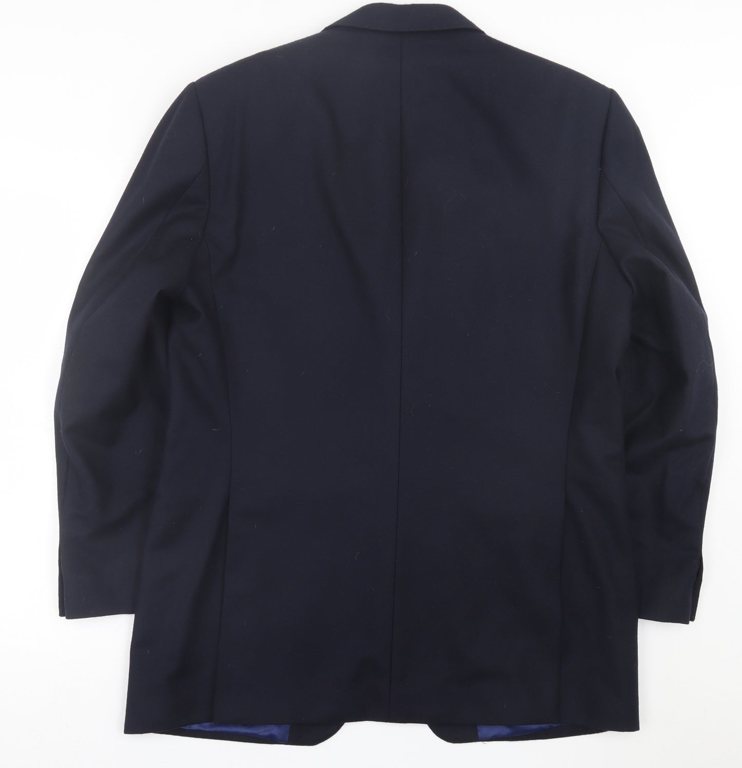 Marks and Spencer Mens Blue  Wool Jacket Suit Jacket Size 42