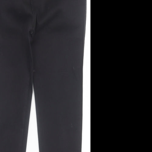 Boohoo Womens Black  Cotton Skinny Jeans Size 12 L27 in Regular Button