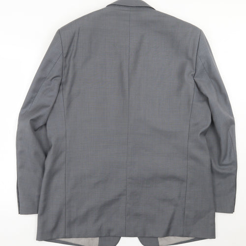 Douglas Mens Grey  Wool Jacket Suit Jacket Size 44