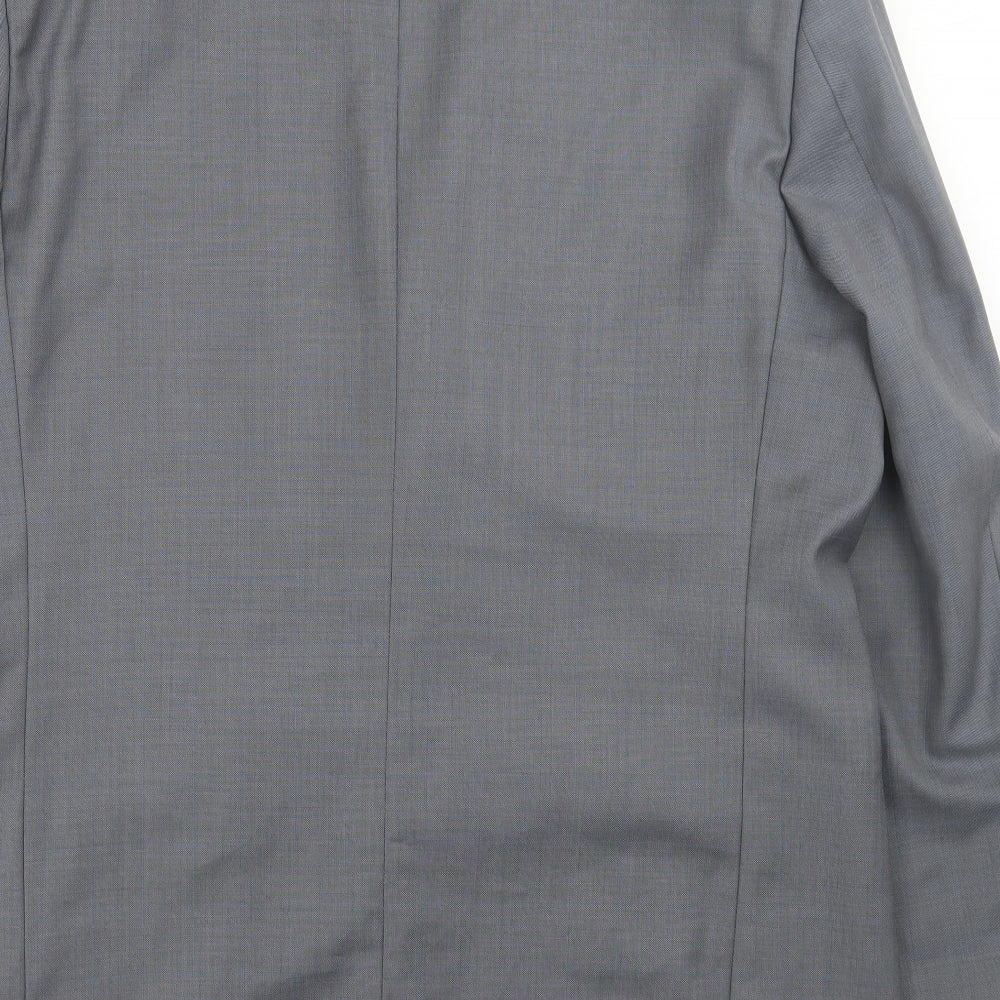 Douglas Mens Grey  Wool Jacket Suit Jacket Size 44