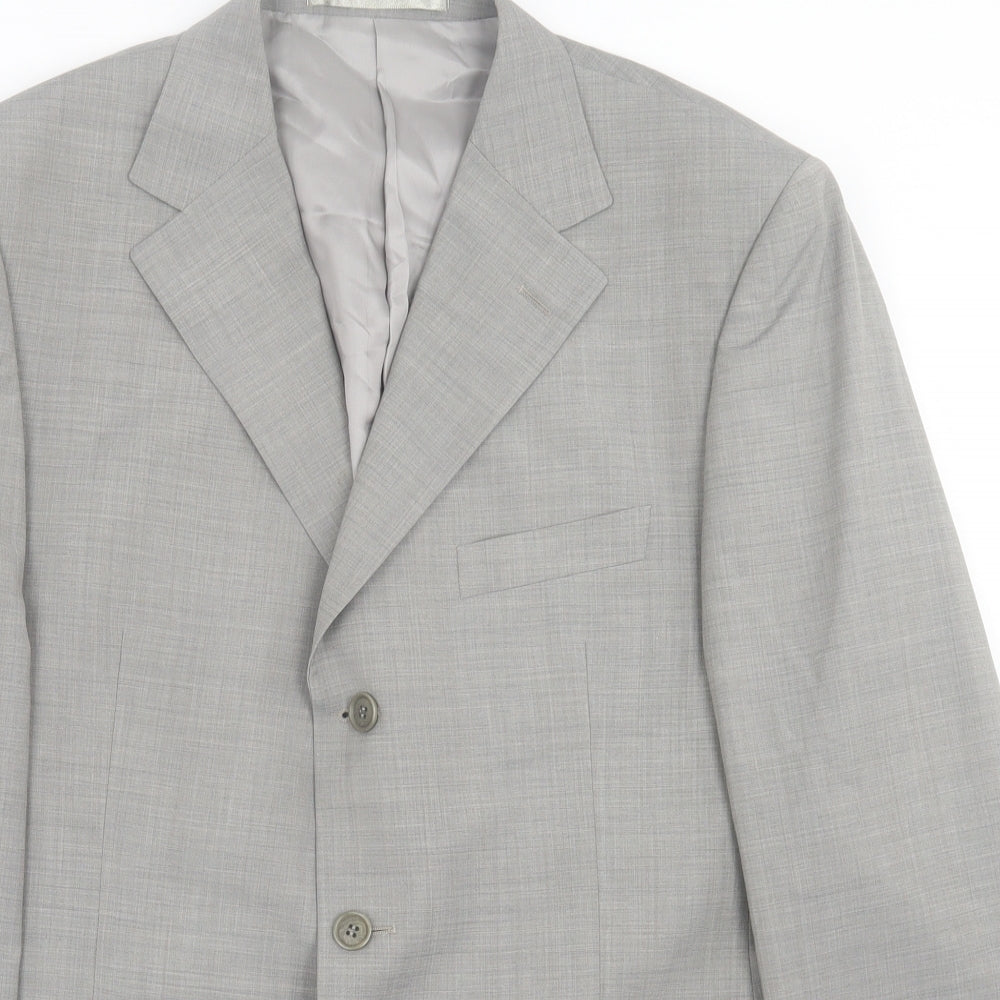 Impressions Perfect Mens Grey  Wool Jacket Suit Jacket Size 42