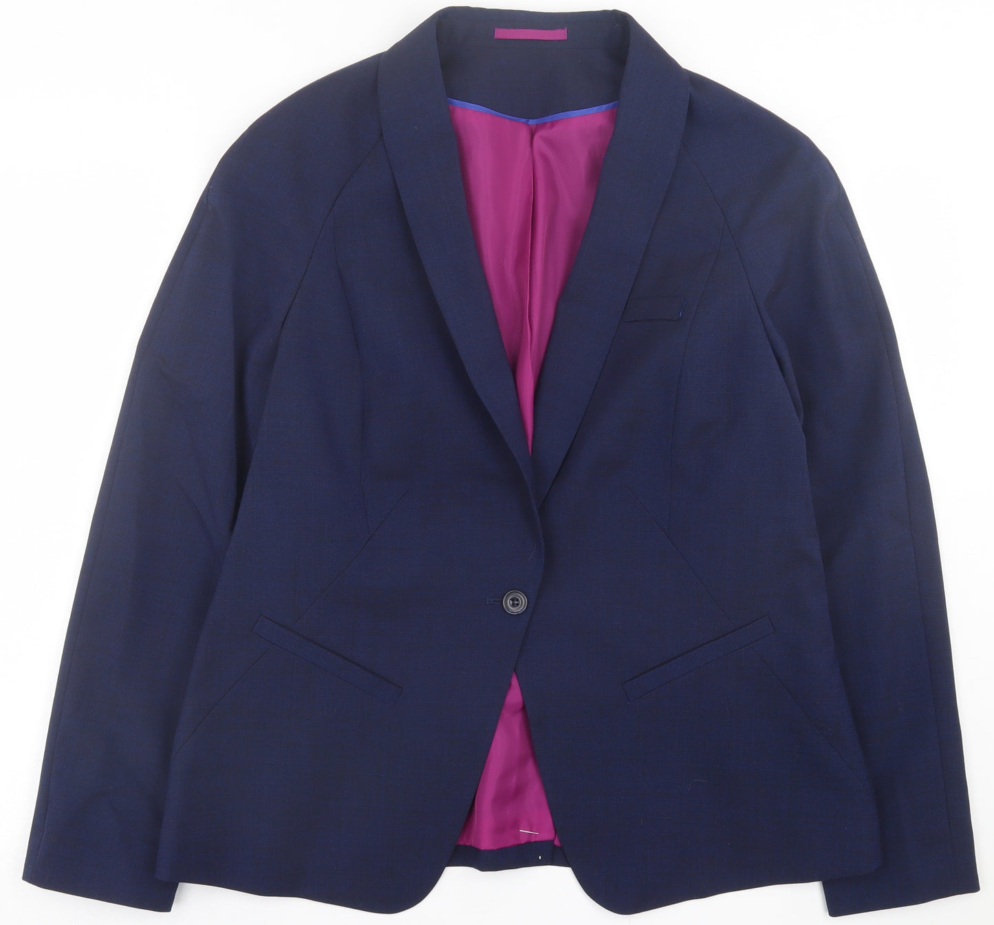 Preworn Womens Blue   Jacket Blazer Size 18  Button
