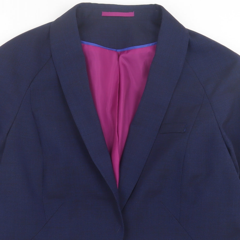 Preworn Womens Blue   Jacket Blazer Size 18  Button