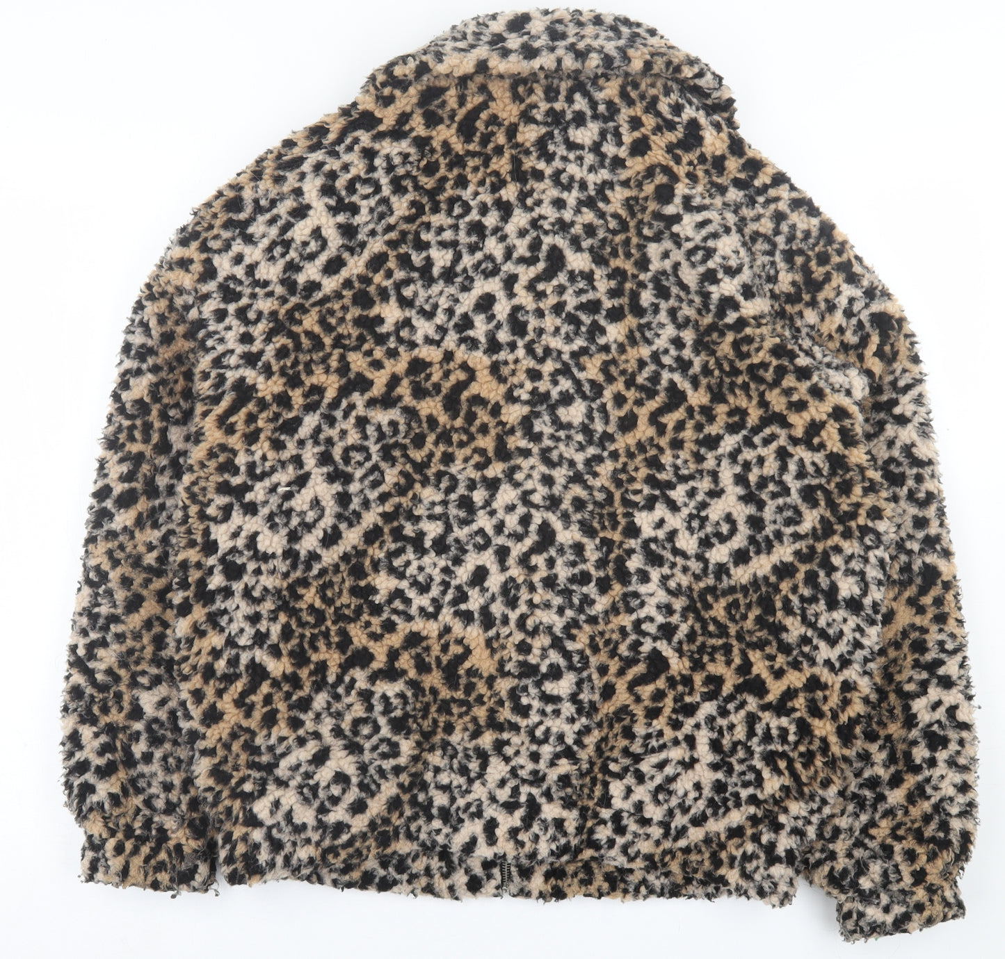 New Look Womens Brown Animal Print  Jacket  Size S  Zip