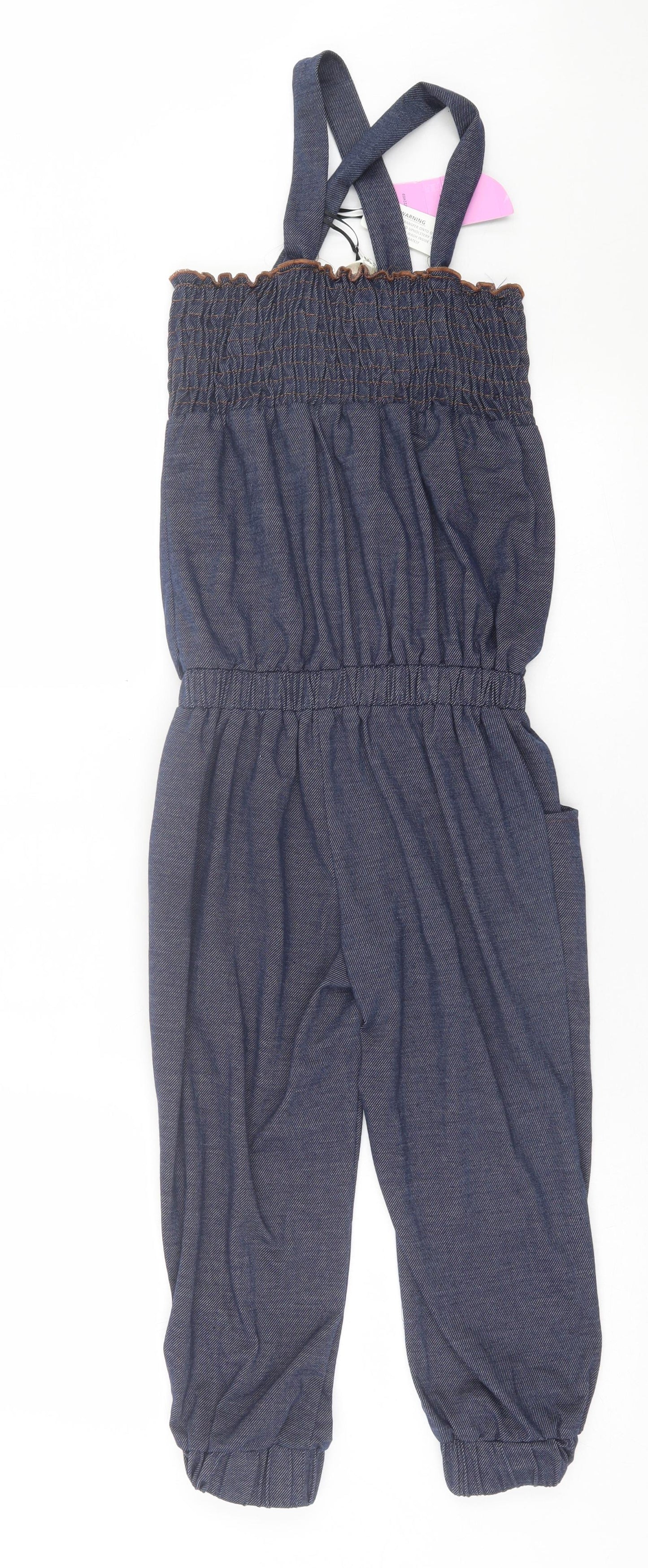 chicster Womens Blue  Polyester Playsuit One-Piece Size 10  Pullover - Crop Leg