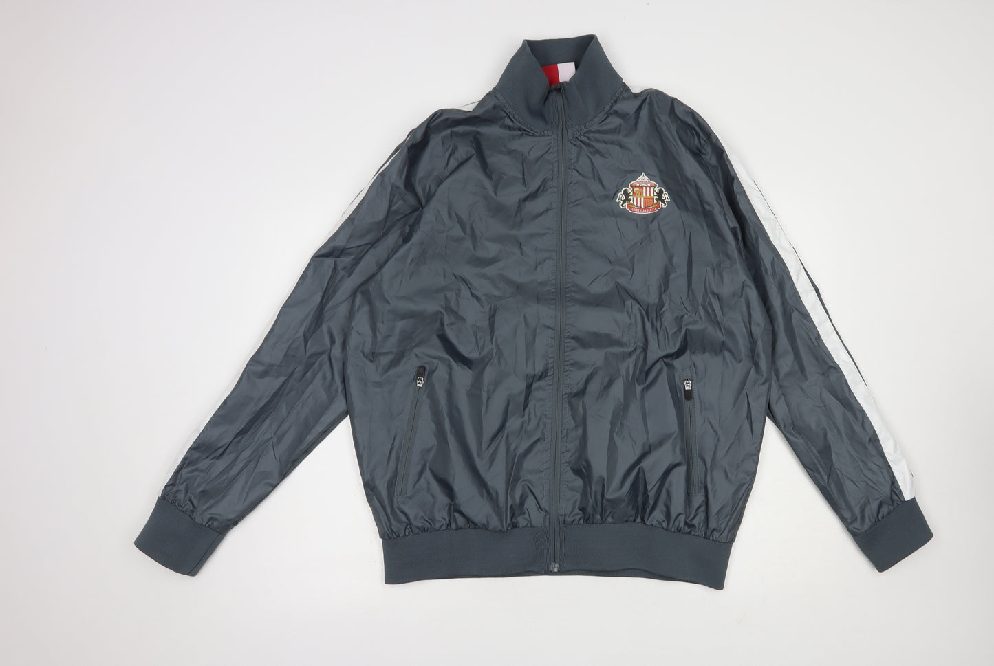 Sunderland AFC Mens Grey   Windbreaker Jacket Size XL  Zip - Sunderland A.F.C.