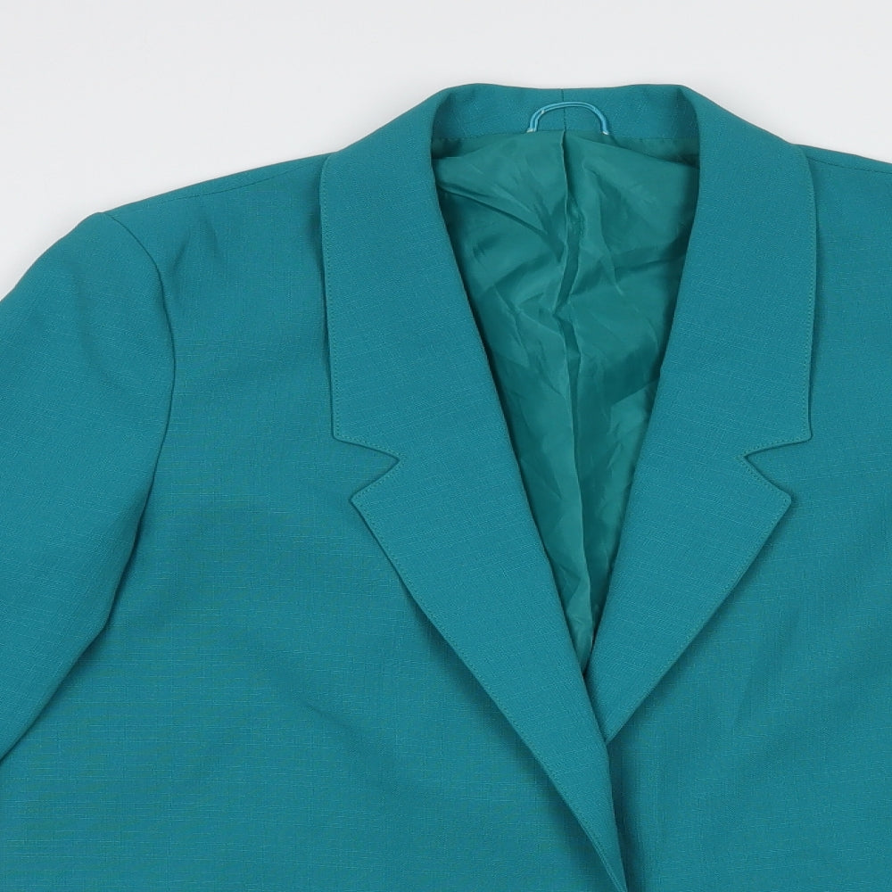 Debenhams Womens Green   Jacket Blazer Size 10  Button