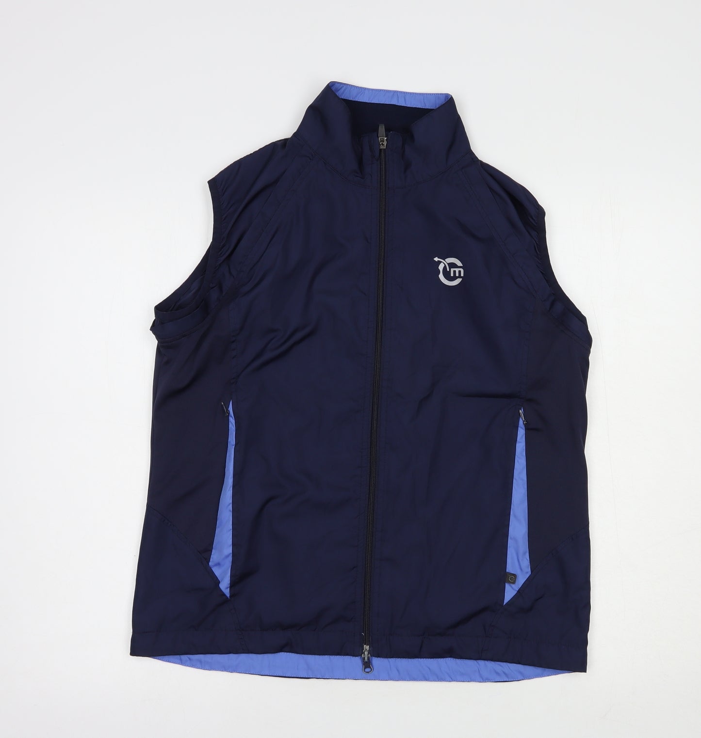 Movement Session Womens Blue   Gilet Waistcoat Size 14  Zip