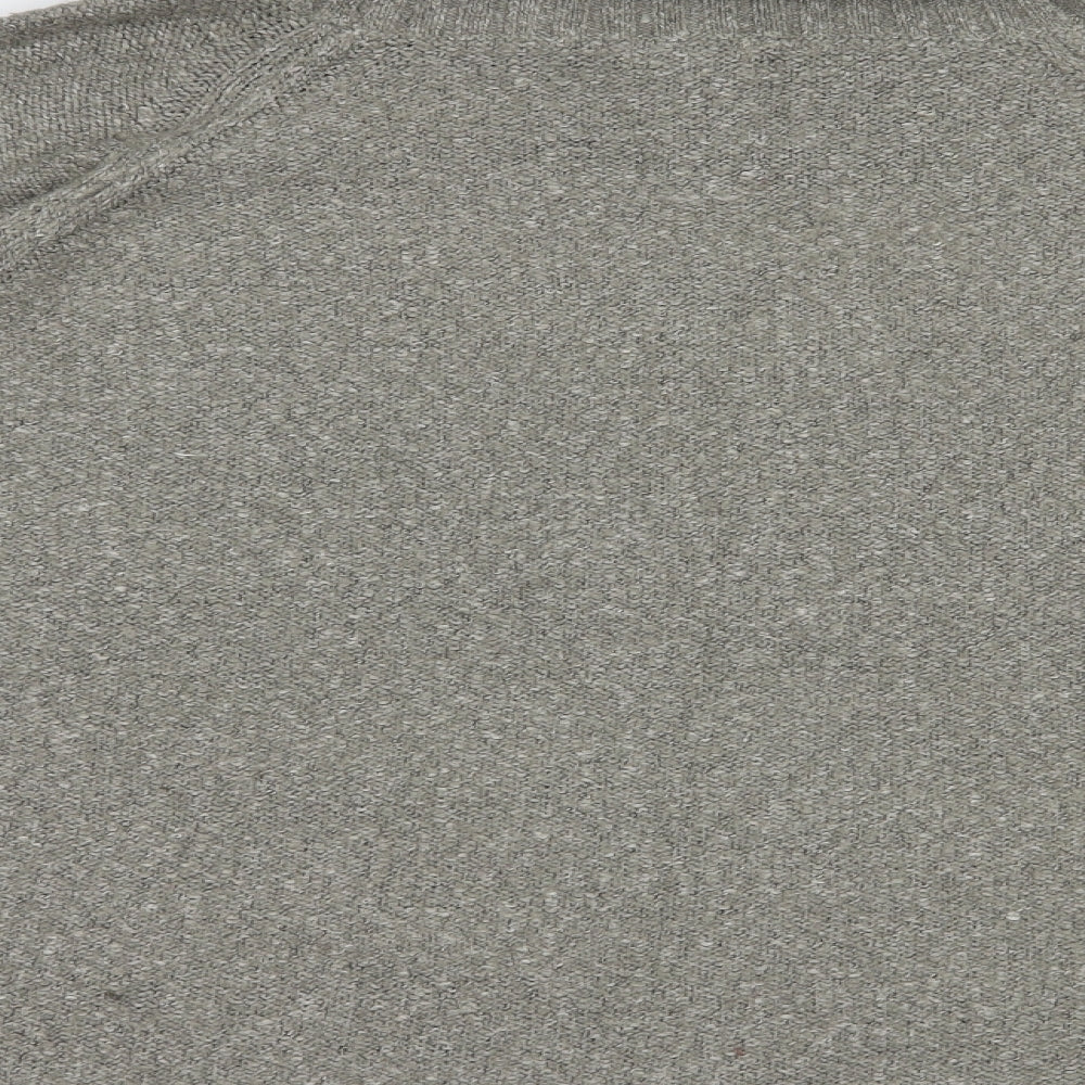 H&M Womens Grey Roll Neck  Acrylic Pullover Jumper Size XL