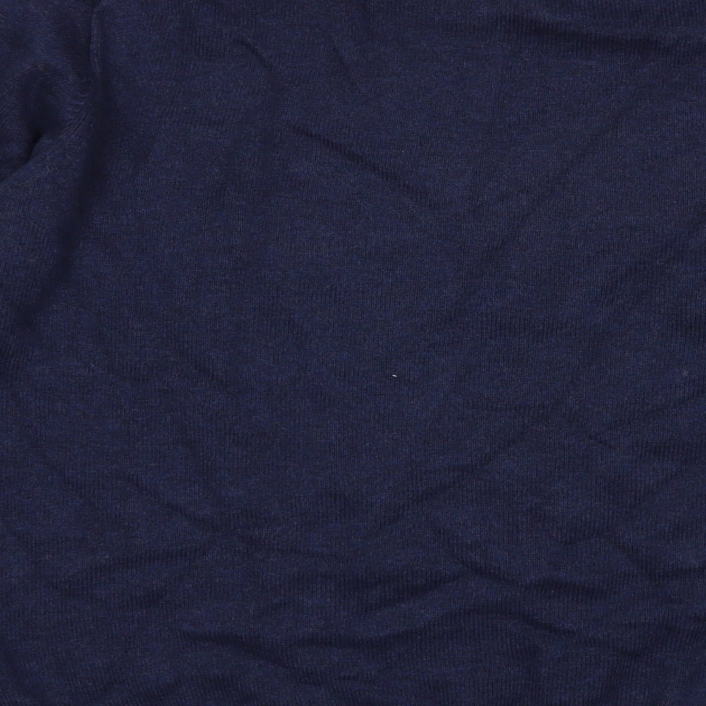 Morley Mens Blue Crew Neck  Cotton Pullover Jumper Size L
