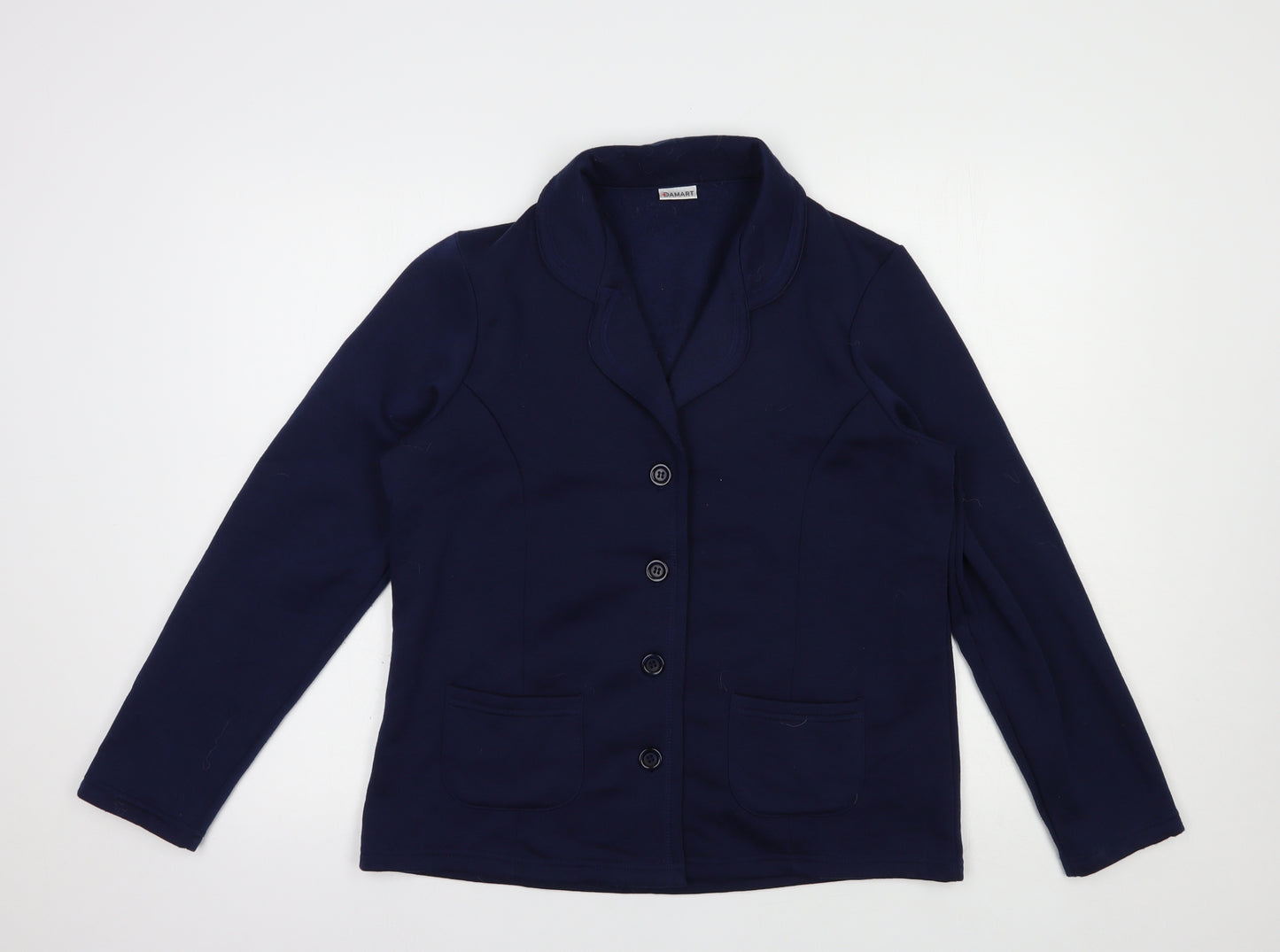 Damart Womens Blue   Jacket Blazer Size 10  Button