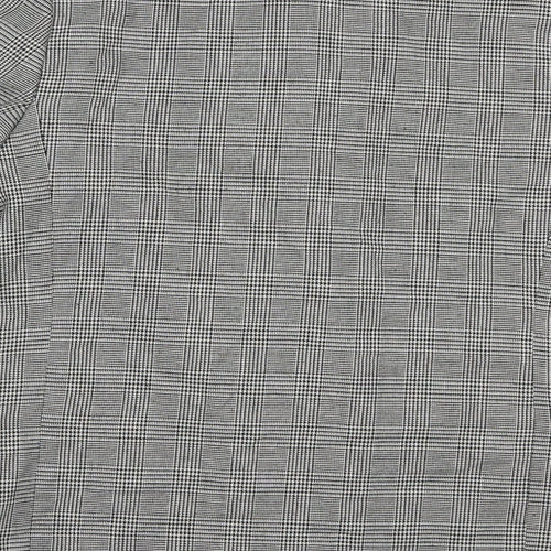 Debenhams Womens Grey Plaid  Jacket Blazer Size 10  Button