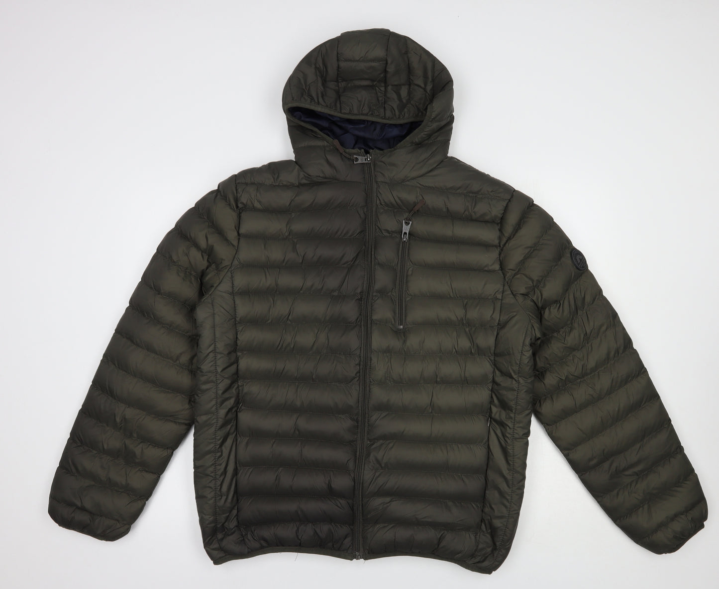 Tokyo Laundry Mens Green   Quilted Jacket Size L  Zip