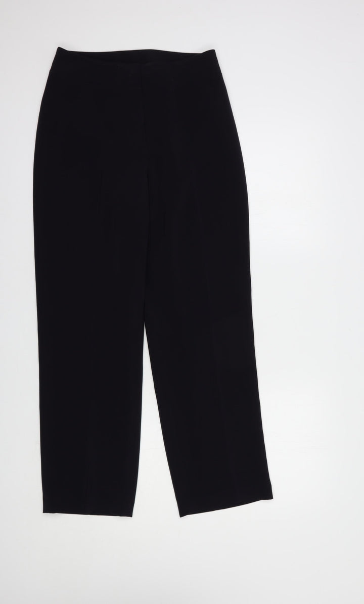 Per Una Womens Blue Polyester Dress Pants Trousers Size 10 L28 in Regular Hook & Loop