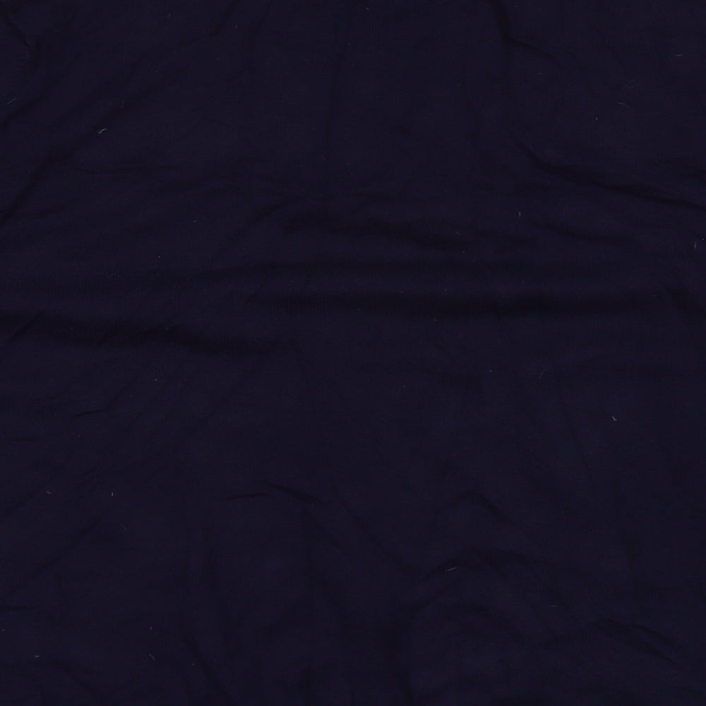 Le Shark Mens Blue High Neck  Cotton Pullover Jumper Size XL