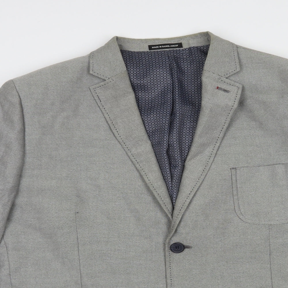Cedar Wood State Mens Grey   Jacket Blazer Size XL  Button