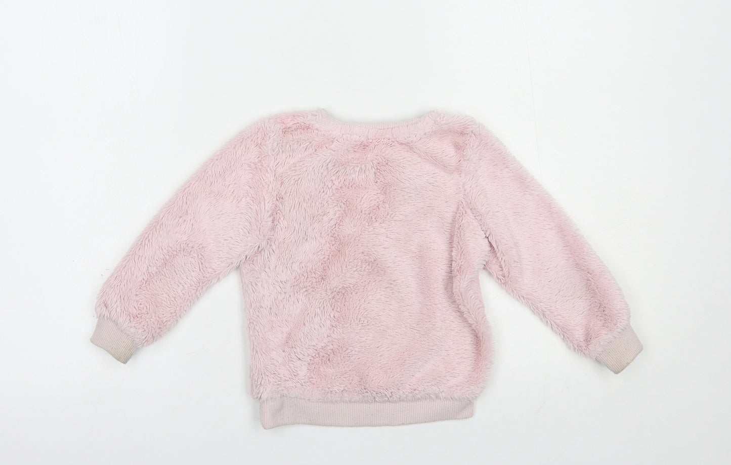 Pep & Co Girls Pink  Polyester Pullover Sweatshirt Size 3-4 Years  Pullover