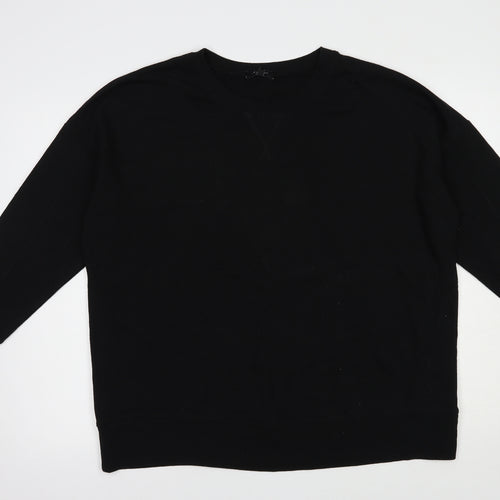 New Look Womens Black  Polyester Pullover Sweatshirt Size 20  Pullover