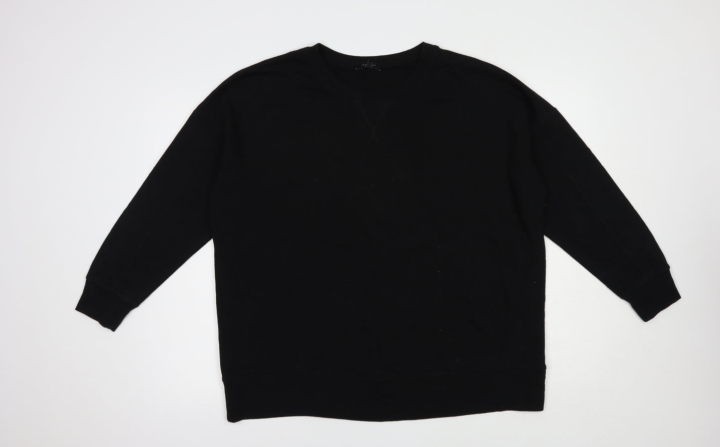 New Look Womens Black  Polyester Pullover Sweatshirt Size 20  Pullover