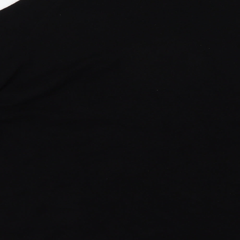 Marks and Spencer Womens Black Mock Neck  Wool Pullover Jumper Size L