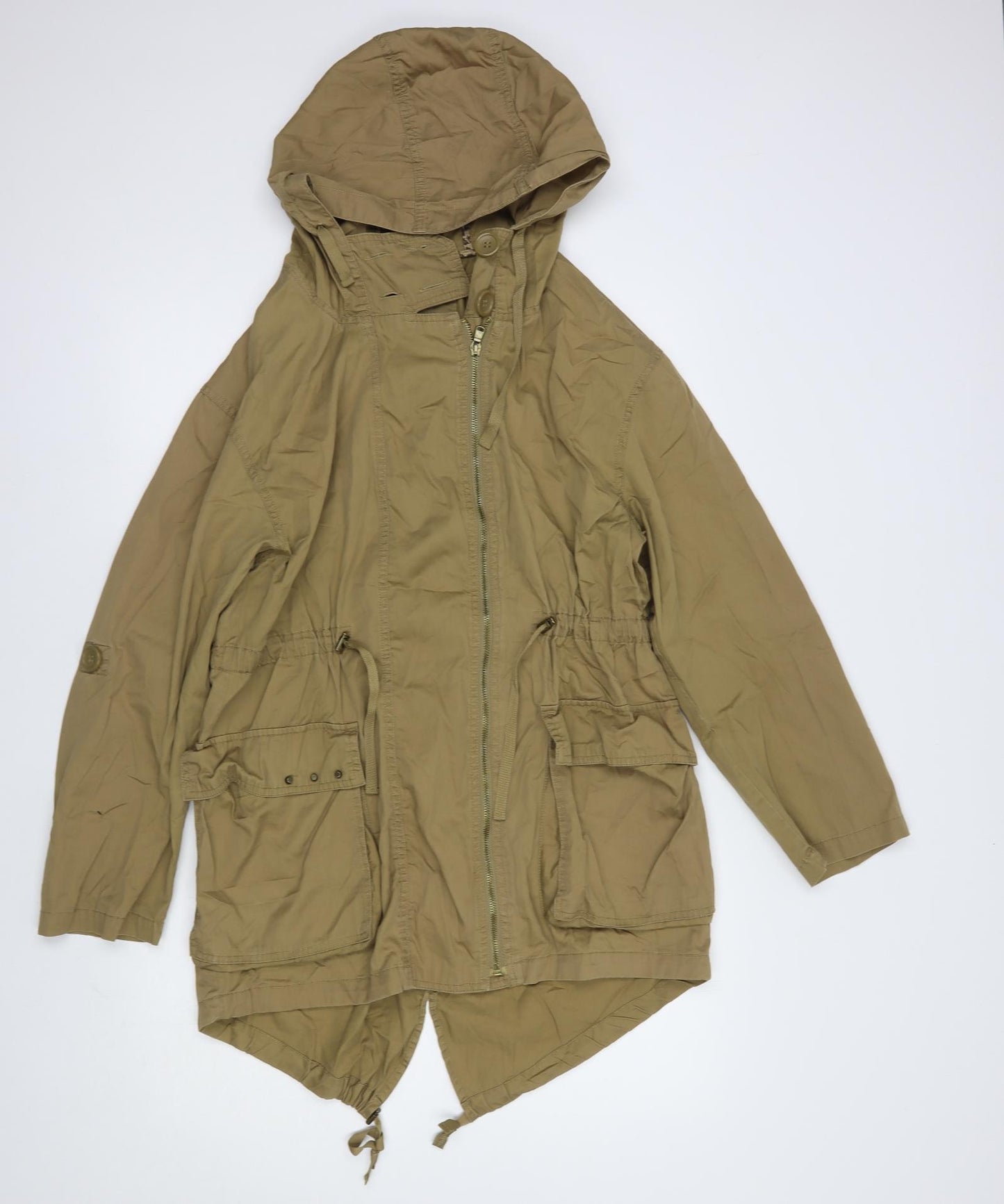 Atmosphere Womens Beige   Parka Jacket Size 12  Zip