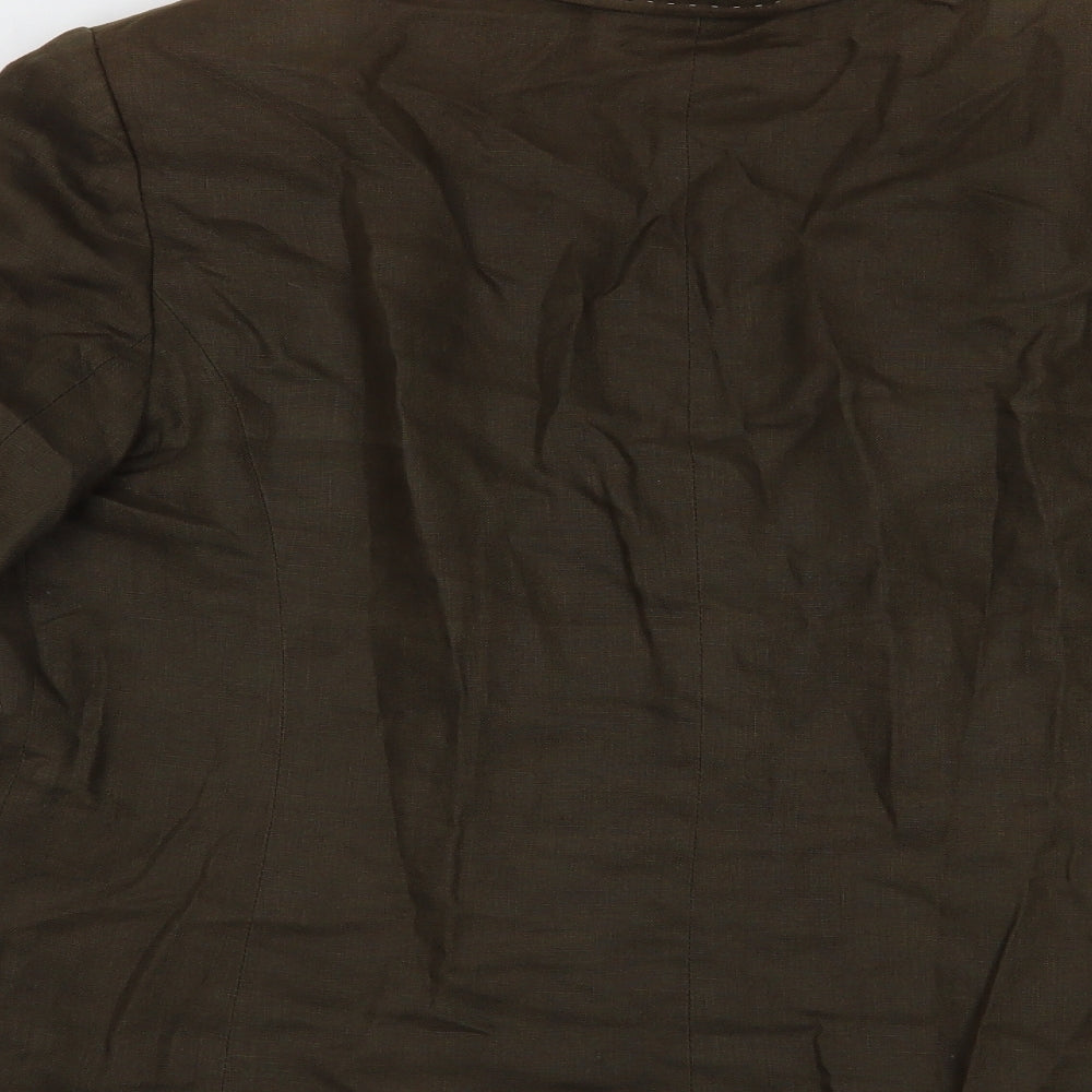 Jeff & Co  Womens Brown   Jacket Blazer Size 16  Button