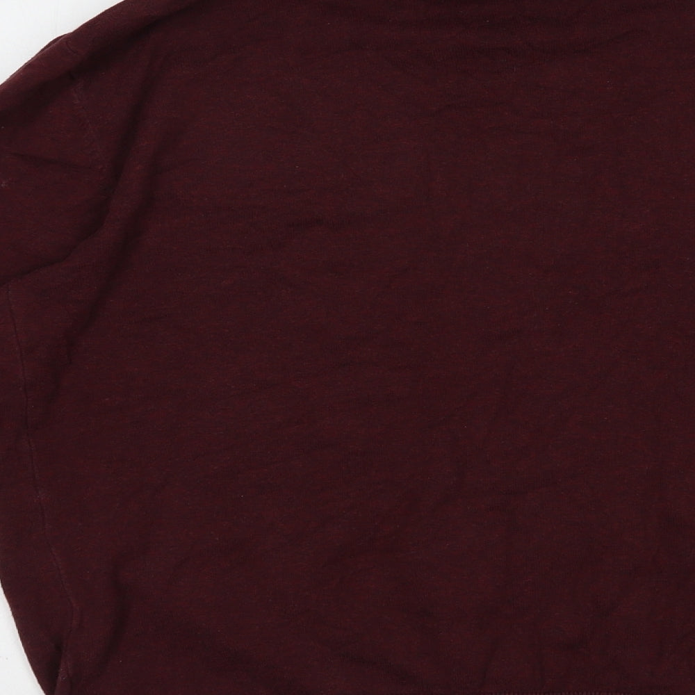 NEXT Mens Purple Roll Neck  Cotton Pullover Jumper Size L