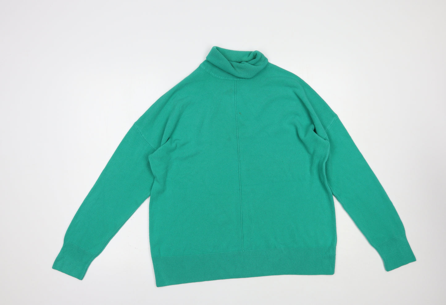 George Womens Green Roll Neck  Acrylic Pullover Jumper Size 18