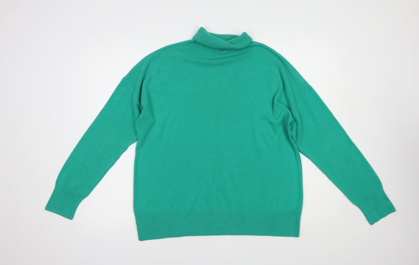 George Womens Green Roll Neck  Acrylic Pullover Jumper Size 18
